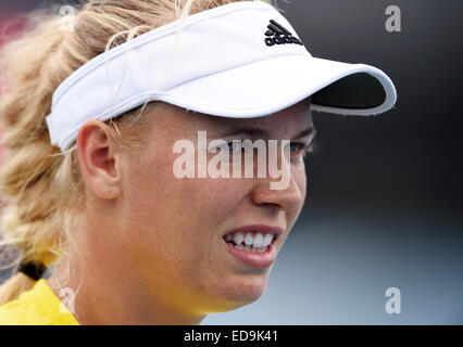 Auckland, Nouvelle-Zélande. 06Th Jan, 2015. Tête de Caroline Wozniacki. ASB Classic Women's International. ASB Tennis Centre, Auckland, Nouvelle-Zélande. Credit : Action Plus Sport/Alamy Live News Banque D'Images