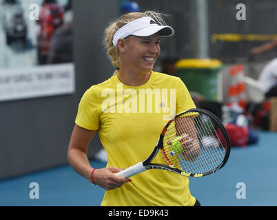 Auckland, Nouvelle-Zélande. 06Th Jan, 2015. Tête de Caroline Wozniacki. ASB Classic Women's International. ASB Tennis Centre, Auckland, Nouvelle-Zélande. Credit : Action Plus Sport/Alamy Live News Banque D'Images
