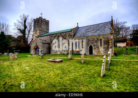 St John the Evangelist à Tolpuddle dans le Dorset. Banque D'Images