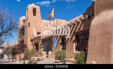 New Mexico Museum of Art, Santa Fe, Nouveau Mexique Banque D'Images