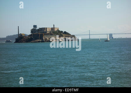 L'île d'Alcatraz Parc national de San Francisco CA Banque D'Images