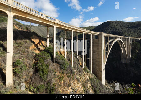 Le nord du littoral de la Californie à Big Sur. Banque D'Images