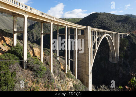 Le nord du littoral de la Californie à Big Sur. Banque D'Images