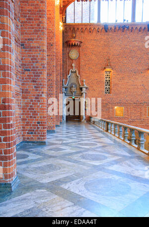 Architecture de la Salle Bleue de l'Hôtel de Ville de Stockholm Suède intérieur salle de bal Banque D'Images