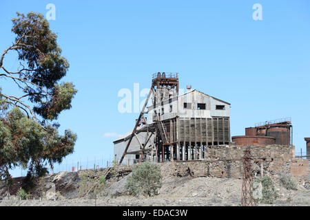 Jonction abandonnés Mine, Broken Hill, New South Wales, NSW, Australie Banque D'Images