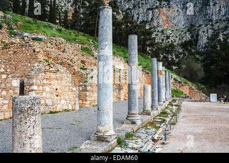 Delphes, Grèce Antique, sanctuaire d'Athena Pronaia Banque D'Images