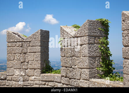 Anciennes fortifications du San Marino Banque D'Images