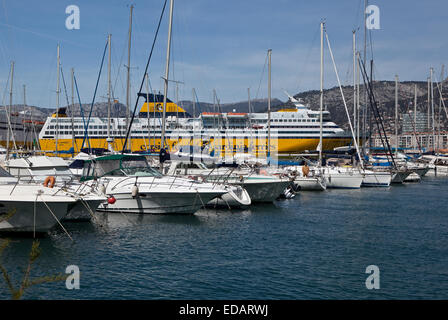 Le port de Toulon (Var, France) Banque D'Images