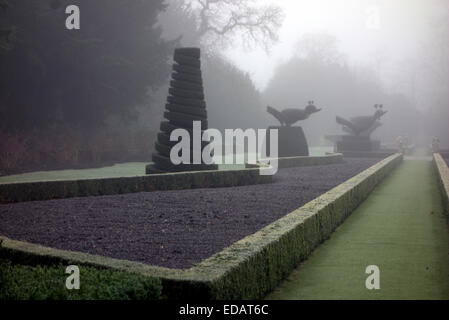 Jardins et sur le domaine Le domaine s'étend jusqu'à 375 acres (1,52 km2) dont environ 180 acres (0,73 km2) comprennent les jardins, Banque D'Images