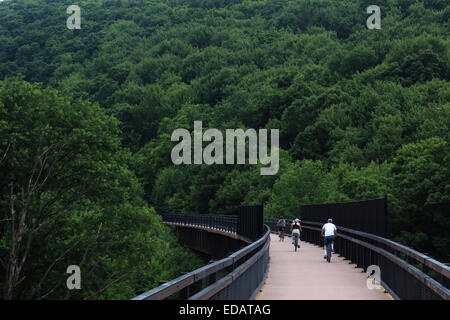 Grand Passage d'Allegheny Vélo Rail Trail bridge Maryland Banque D'Images