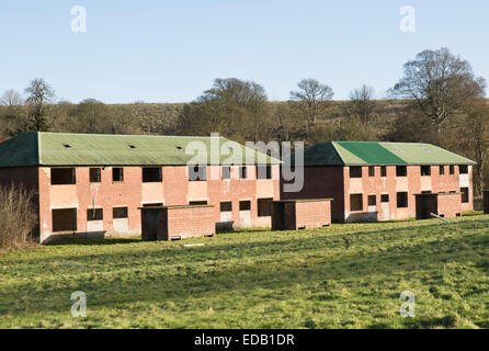 IImber Village plaine de Salisbury Wiltshire England UK.. Prises par l'Armée pour la formation en 1943 et n'est jamais revenu. Banque D'Images