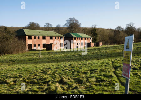 IImber Village plaine de Salisbury Wiltshire England UK.. Prises par l'Armée pour la formation en 1943 et n'est jamais revenu. Banque D'Images