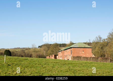 IImber Village plaine de Salisbury Wiltshire England UK.. Prises par l'Armée pour la formation en 1943 et n'est jamais revenu. Banque D'Images