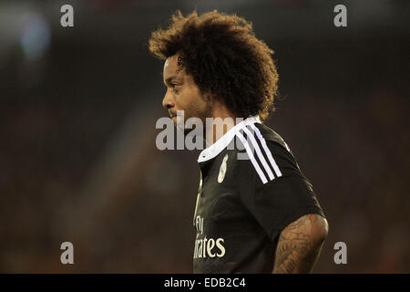 Valence, Espagne. 08Th Jan, 2015. Valencia CF vs Real Madrid Espagne La Liga Journée 17 - stade Mestalla, Valence - Marcelo, défenseur brésilien du Real Madrid : Crédit pour vidal santiago vallejo/Alamy Live News Banque D'Images