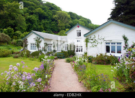 Gîte La Maison de Readymoney Daphné du Maurier entre 1942-1943 à Readymoney Cove près de Fowey, Cornwall, UK Banque D'Images