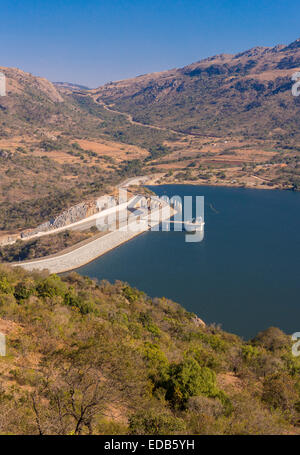 HHOHHO, SWAZILAND, AFRIQUE - Maguga Dam et le réservoir sur la rivière Komati. Banque D'Images