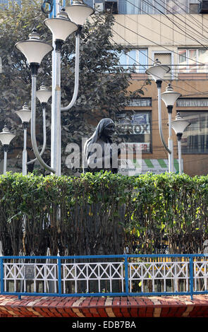 Monument de Mère Teresa à Calcutta, au Bengale occidental, en Inde le 09 février, 2014 Banque D'Images