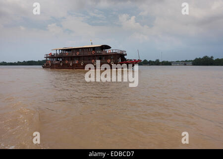 Bassac, Croisière Mekong, Delta du Mékong, Can Tho, Vietnam Banque D'Images