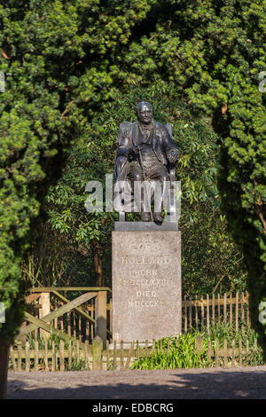 Angleterre Londres, Holland Park, Lord Holland statue Banque D'Images