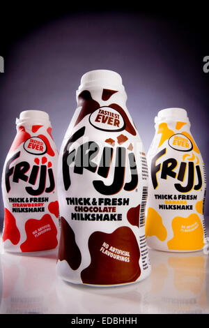 Frijj synonyme de Milkshake, un produit Dairy Crest. Banque D'Images