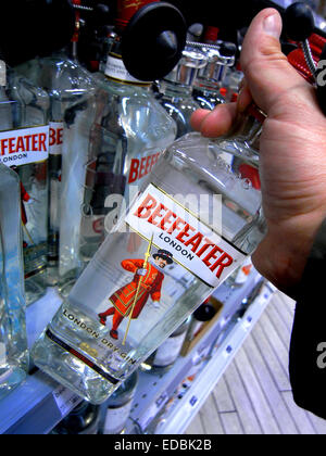 Image d'illustration de Gin Beefeater, une marque Pernod Ricard. Banque D'Images