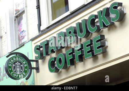 Café Starbucks. Banque D'Images