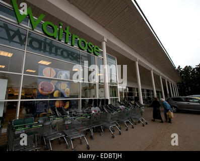 Un magasin de Waitrose, Cambridge. Banque D'Images