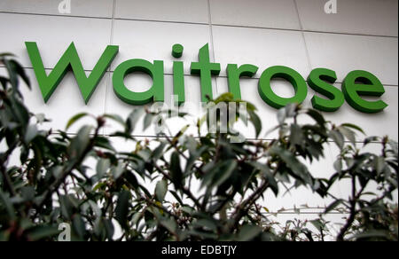 Un magasin de Waitrose, Cambridge. Banque D'Images