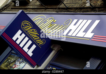 De l'extérieur d'un des bookmakers William Hill Banque D'Images