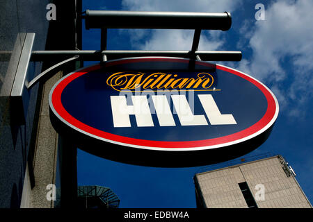 De l'extérieur d'un des bookmakers William Hill Banque D'Images