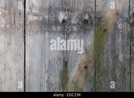 Old weathered planches en bois contre les intempéries. Banque D'Images