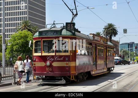 City Circle tram à Melbourne, Australie Banque D'Images