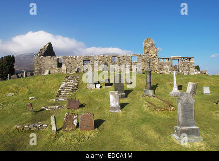 Cill Chriosd église et cimetière de l'île de Skye Banque D'Images