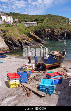 Portloe village et port, Cornwall Banque D'Images