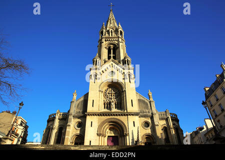 Eglise Notre-Dame de la Croix à Paris, France Banque D'Images