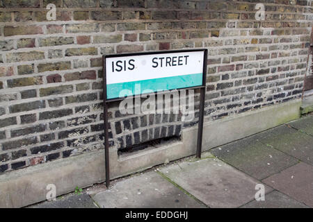 London,UK modèle Earlsfield. 6 janvier 2015. Une rue avec un nom malheureux a Earsfield ISIS à Londres © amer ghazzal/Alamy Live News Banque D'Images