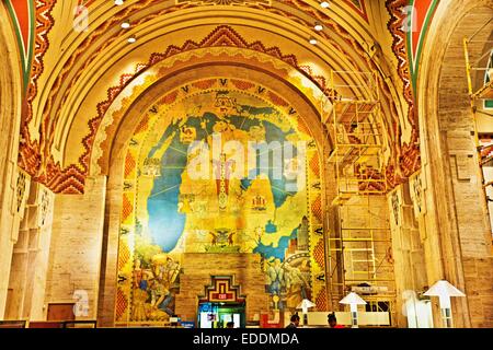 Guardian Building à l'intérieur de Detroit, Michigan, USA. Le 24 octobre 2014. Banque D'Images