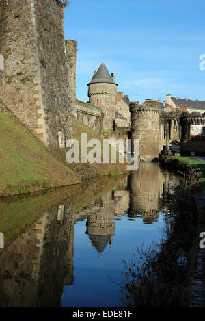 Fougères, Bretagne, France Banque D'Images