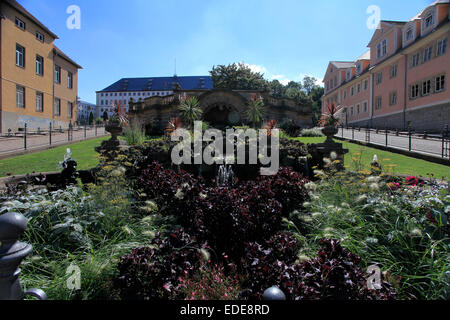 L'eau Arts de Gotha a été inauguré en 1895 et est alimenté par une station de pompage à Lucas Cranach maison avec l'eau du Leinakanal construits 1369. Photo : Klaus Nowottnick Date : 3 septembre 2012 Banque D'Images