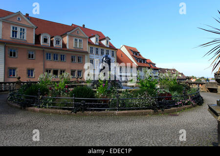 L'eau Arts de Gotha a été inauguré en 1895 et est alimenté par une station de pompage à Lucas Cranach maison avec l'eau du Leinakanal construits 1369. Photo : Klaus Nowottnick Date : 3 septembre 2012 Banque D'Images