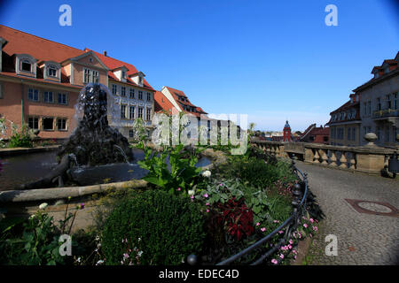 L'eau Arts de Gotha a été inauguré en 1895 et est alimenté par une station de pompage à Lucas Cranach maison avec l'eau du Leinakanal construits 1369. Photo : Klaus Nowottnick Date : 3 septembre 2012 Banque D'Images