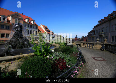 L'eau Arts de Gotha a été inauguré en 1895 et est alimenté par une station de pompage à Lucas Cranach maison avec l'eau du Leinakanal construits 1369. Photo : Klaus Nowottnick Date : 3 septembre 2012 Banque D'Images