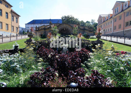 L'eau Arts de Gotha a été inauguré en 1895 et est alimenté par une station de pompage à Lucas Cranach maison avec l'eau du Leinakanal construits 1369. Photo : Klaus Nowottnick Date : 3 septembre 2012 Banque D'Images