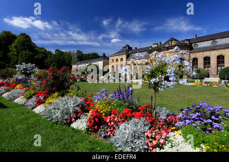 L'orangerie à Gotha est le parc du château de Friedenstein Gotha, Allemagne. C'est un des jardins dans le style du baroque tardif. Photo : Klaus Nowottnick Date : septembre 03, 2012 Banque D'Images