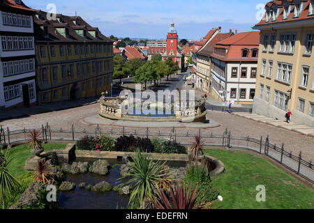 L'eau Arts de Gotha a été inauguré en 1895 et est alimenté par une station de pompage à Lucas Cranach maison avec l'eau du Leinakanal construits 1369. Photo : Klaus Nowottnick Date : 3 septembre 2012 Banque D'Images