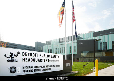 L'Administration centrale de la sécurité publique de Detroit, Michigan, USA. Le 24 octobre 2014. Banque D'Images