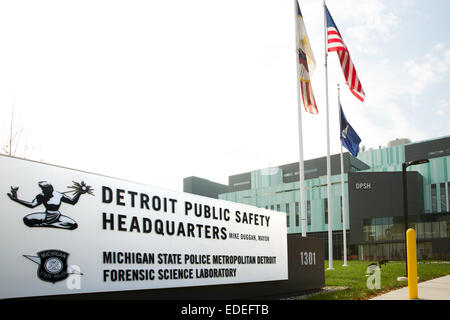 L'Administration centrale de la sécurité publique de Detroit, Michigan, USA. Le 24 octobre 2014. Banque D'Images