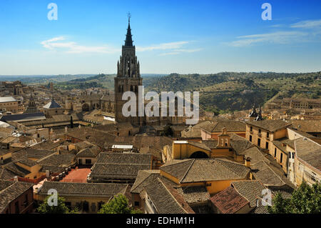 Voir l'ancienne partie de la cathédrale de Tolède et l'Espagne, Banque D'Images