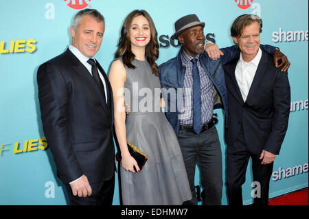 Matt LeBlanc, Emmy Rossum, Don Cheadle & William H. Macy SHOWTIME CÉLÈBRE LA TOUTE NOUVELLE SAISON DE SHAMELESS, HOUSE OF LIES ET LES ÉPISODES 05/01/2015 West Hollywwod/photo alliance Banque D'Images