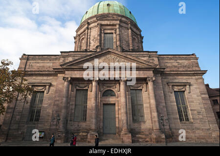 L'église Sainte Elisabeth, église néo-classique terminée en 1903, Nuremberg, Middle Franconia, Bavaria, Germany Banque D'Images